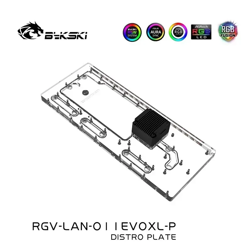Bykski Acrylic Distro Plate /B - Distro Plate Ddc Pump Combo recension och pris