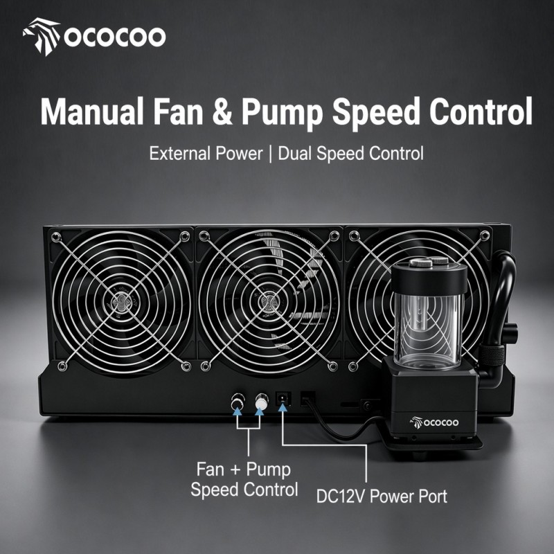 OCOCOO 360mm External Radiator - External Radiator Water Cooling Kit recension och pris
